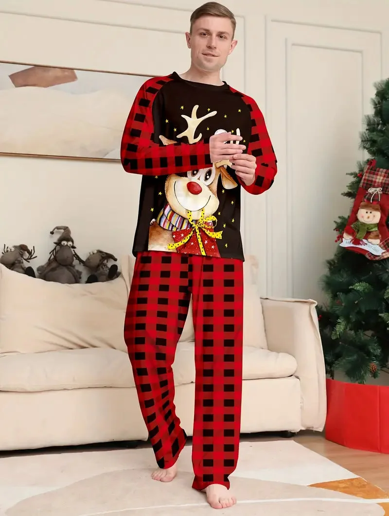 Détails du Pyjama Homme avec Renne de Noël