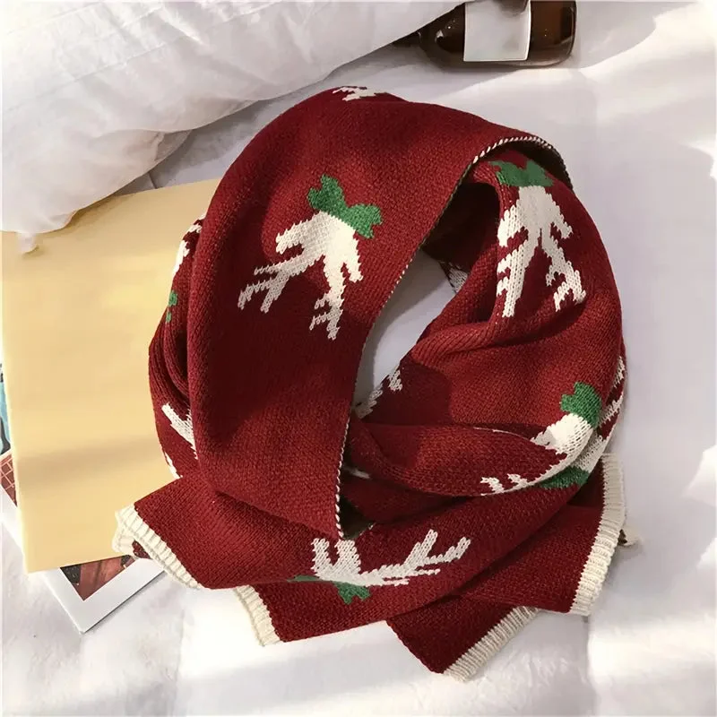 Détails de l'Écharpe Rouge Bordeaux