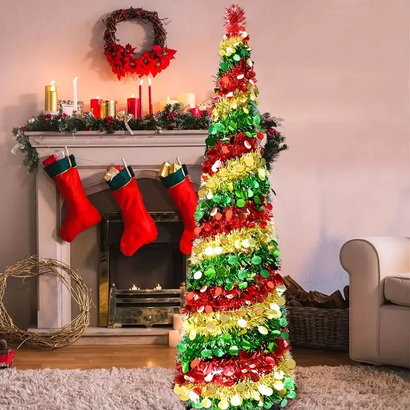 Sapin de Noël extérieur décoré