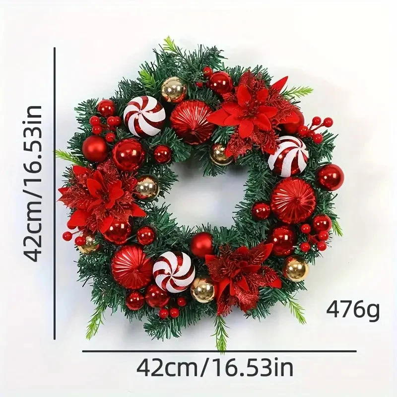 Couronne de Noël décorative pour porte