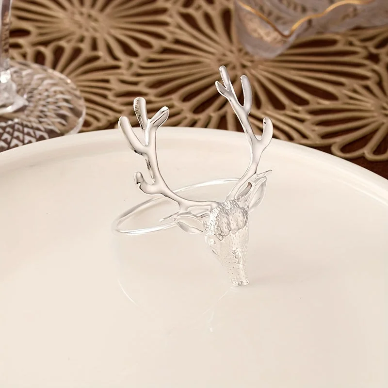 Rond Serviette Noël doré