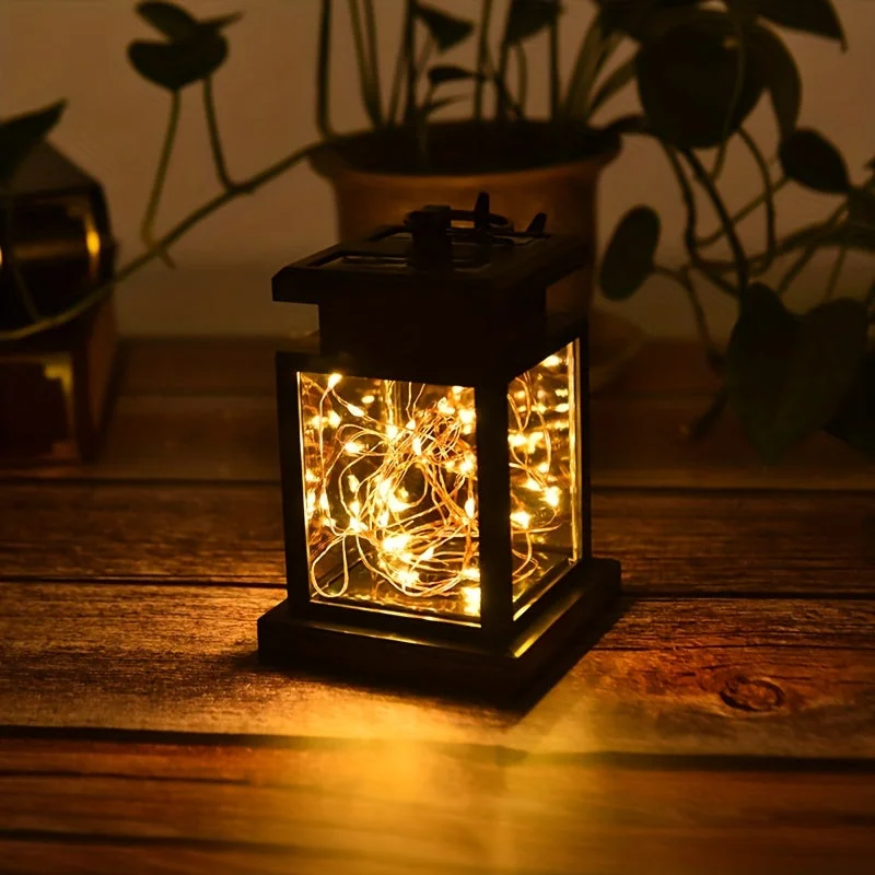 Lanterne de Noël illuminée
