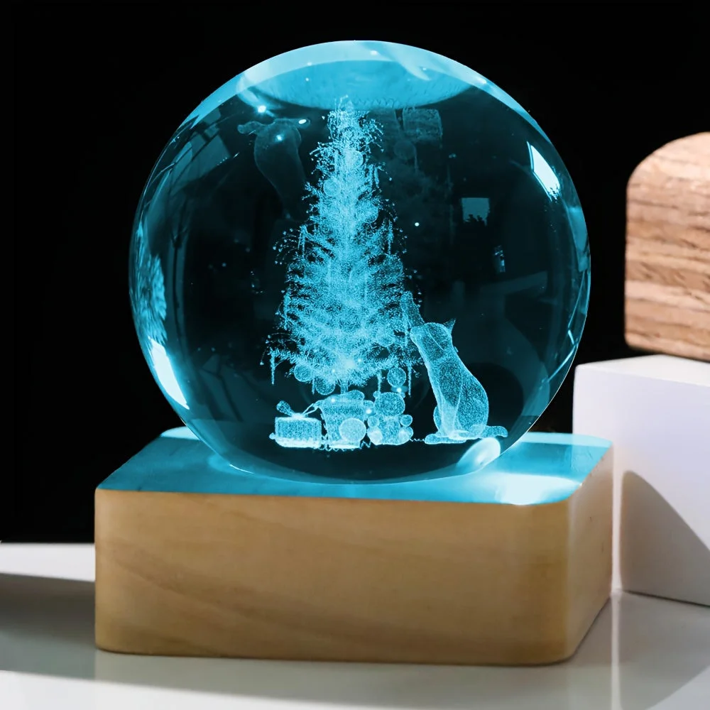 Boule de Noël à Neige dans un Ambiance Festive