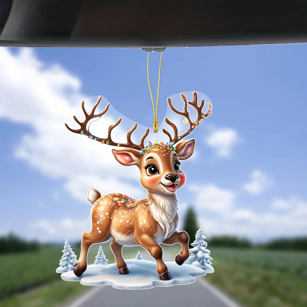 Mini Figurines de Noël Cerf Décoration
