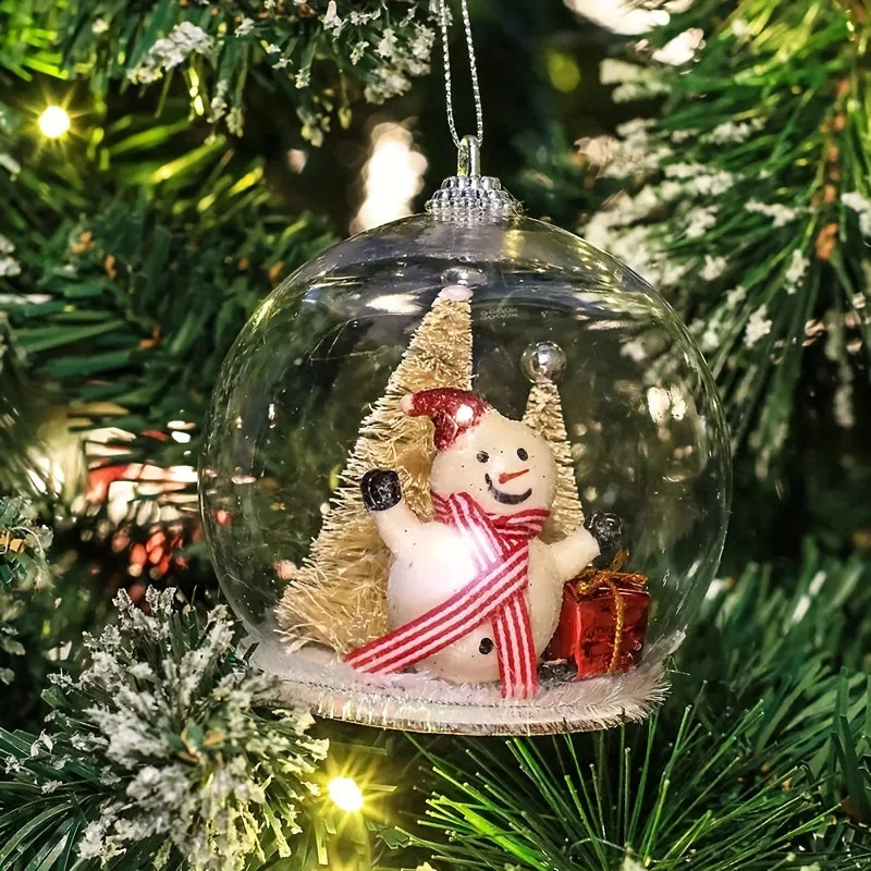 Détails de la Grosse Boule de Noël Transparente