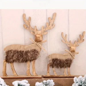 Cerf de Noel En Bois