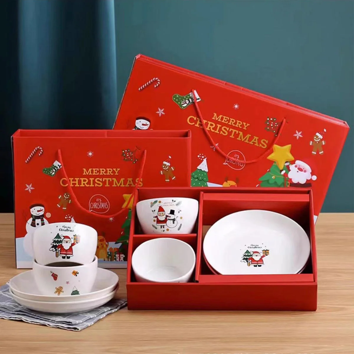 Ambiance de Noël avec Vaisselle