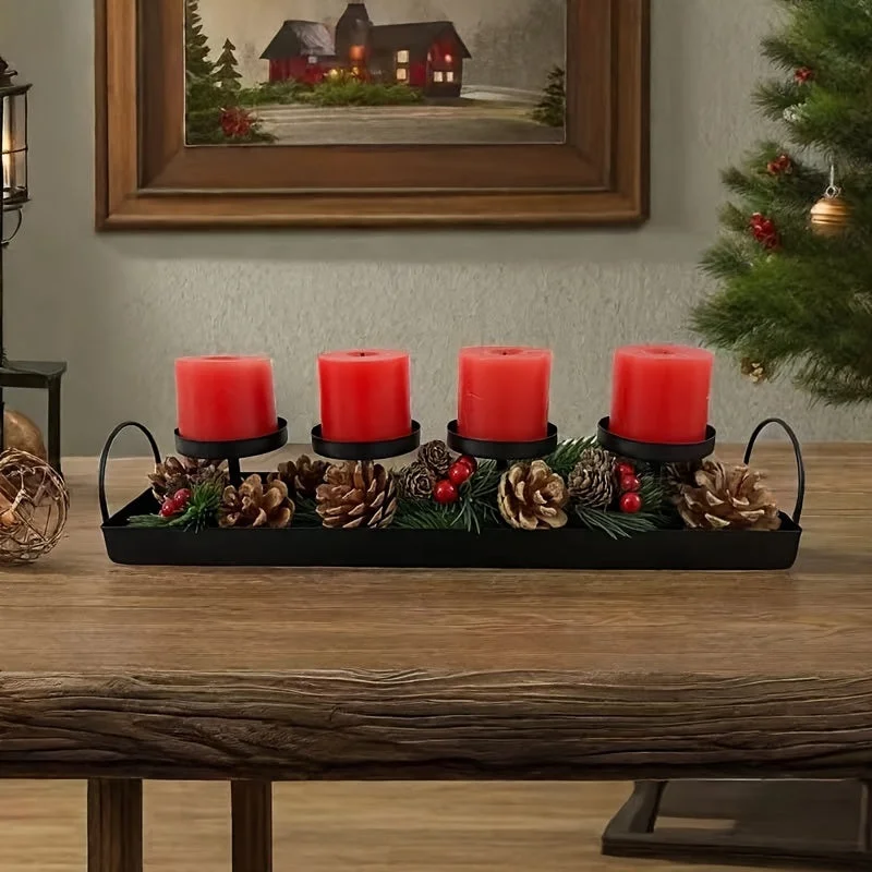 Deco de Table de Noel avec bougies