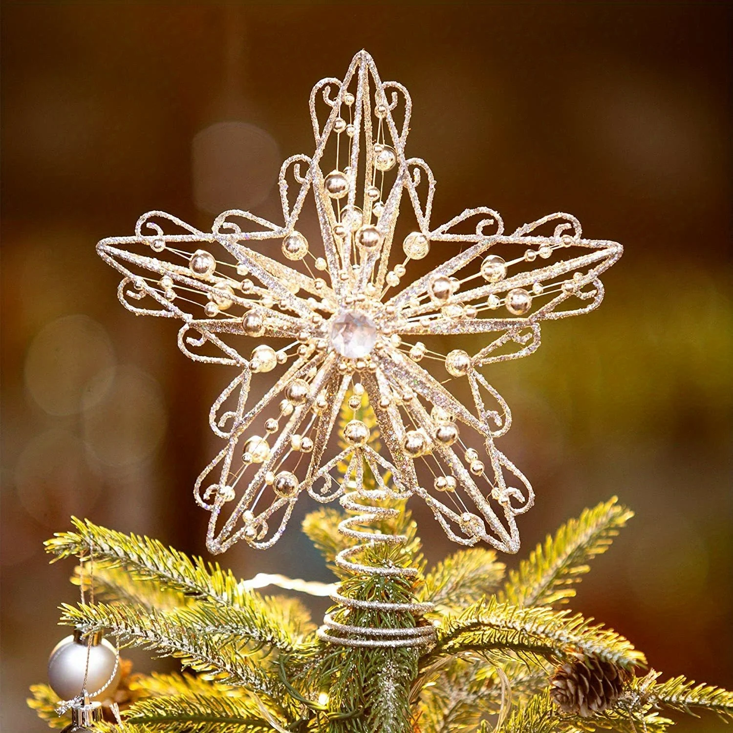 Etoile Filante Noel au sommet du sapin