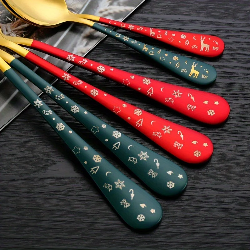 Set Vaisselle de Noël en utilisation