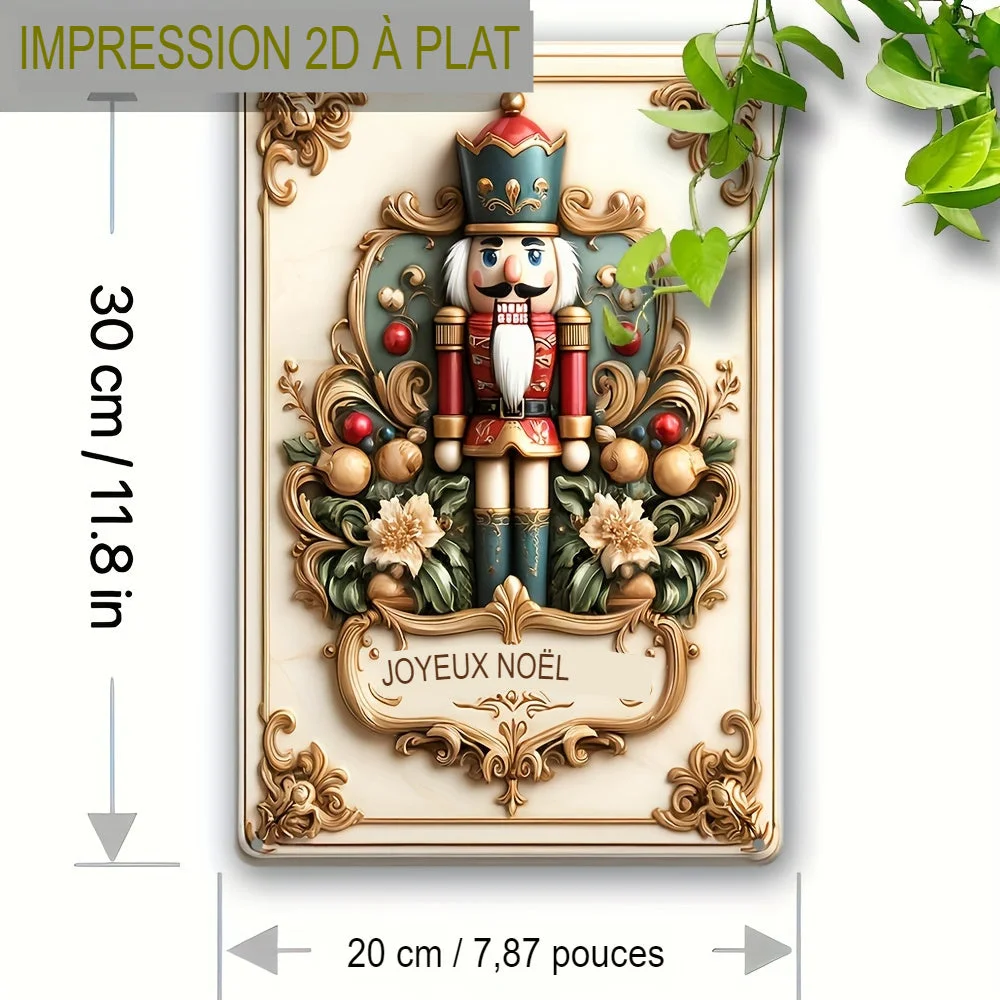 Cadre de Noël Casse-Noisette Classique sur une table