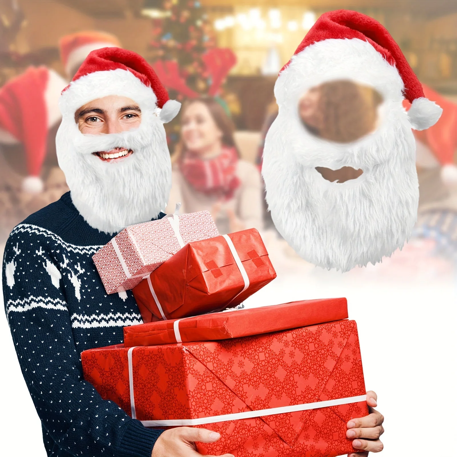 Barbe de Père Noël authentique