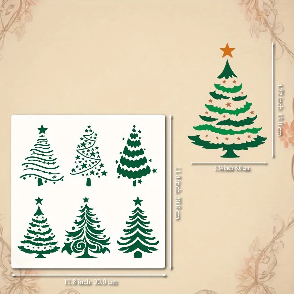 Motifs de Noël avec pochoir