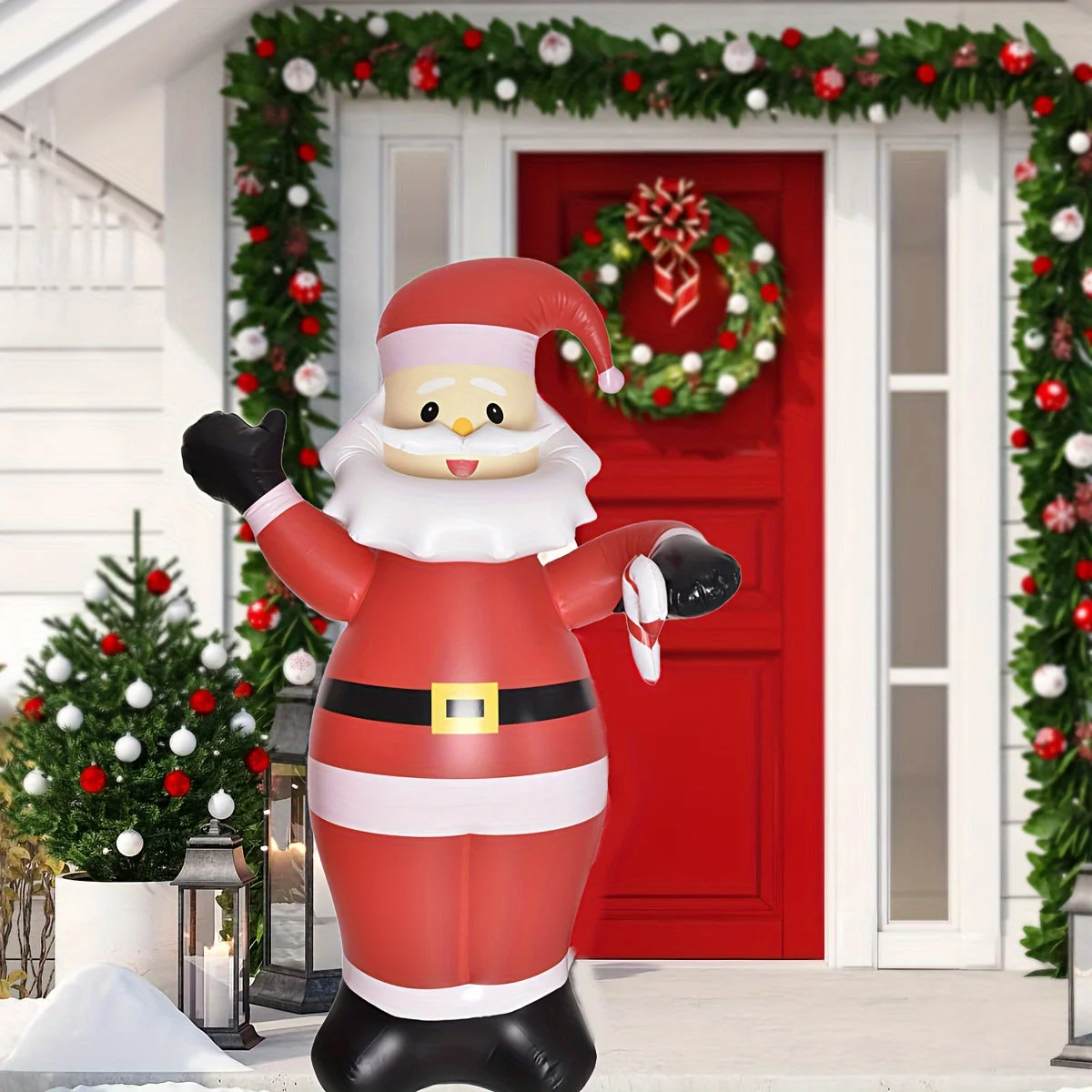 Père Noël Gonflable Illuminé