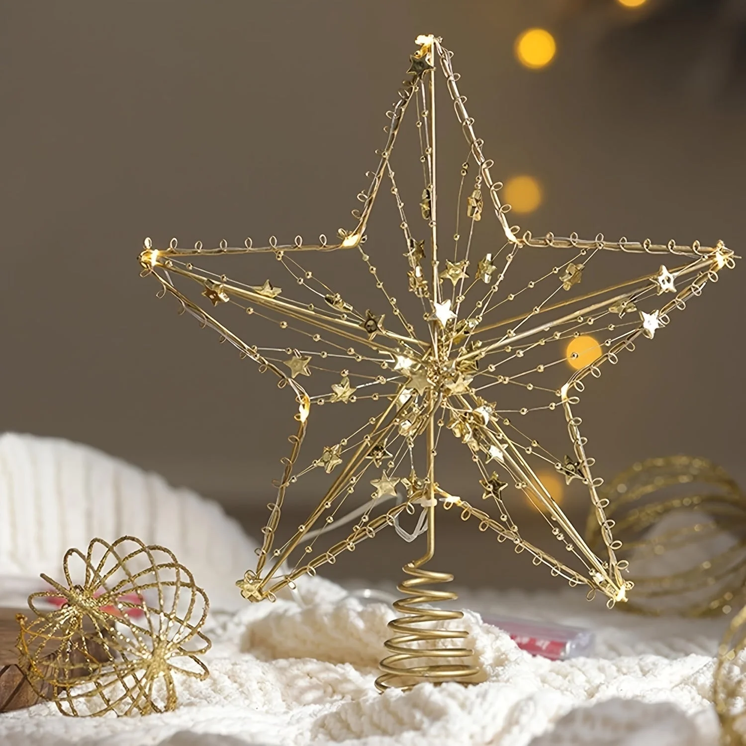 Etoile lumineuse pour sapin de Noël