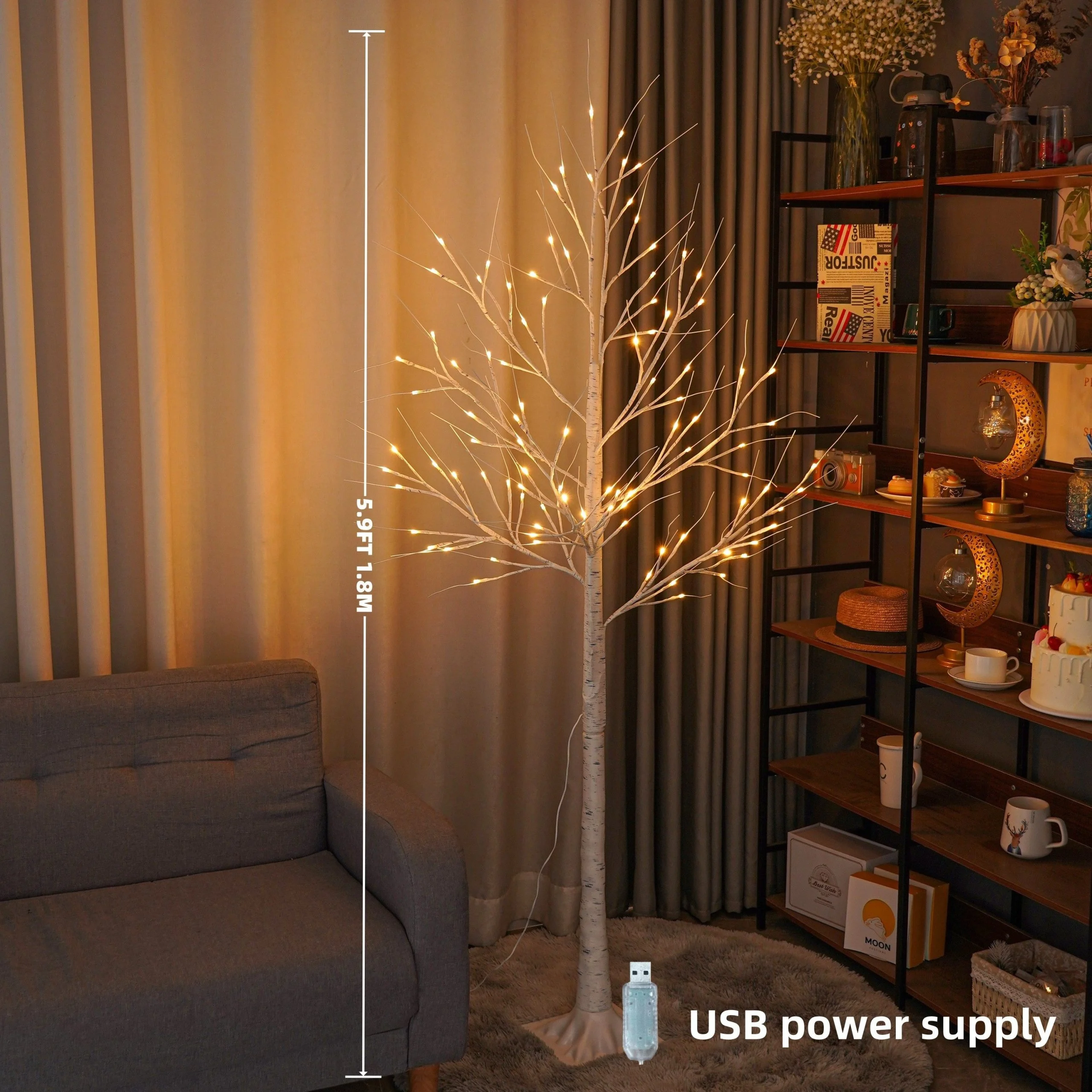 Lampadaire de Noël Lumineux