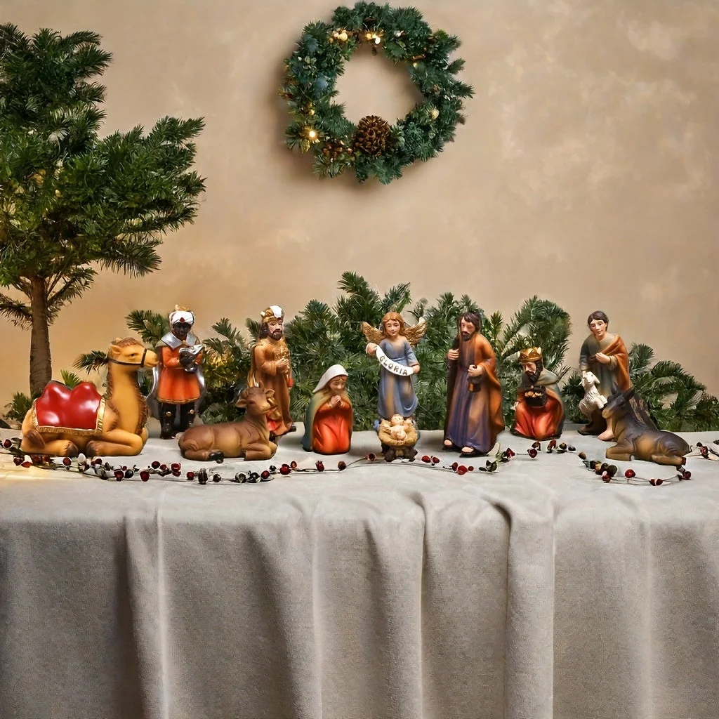 Santons Crèche de Noël avec Détail Réaliste