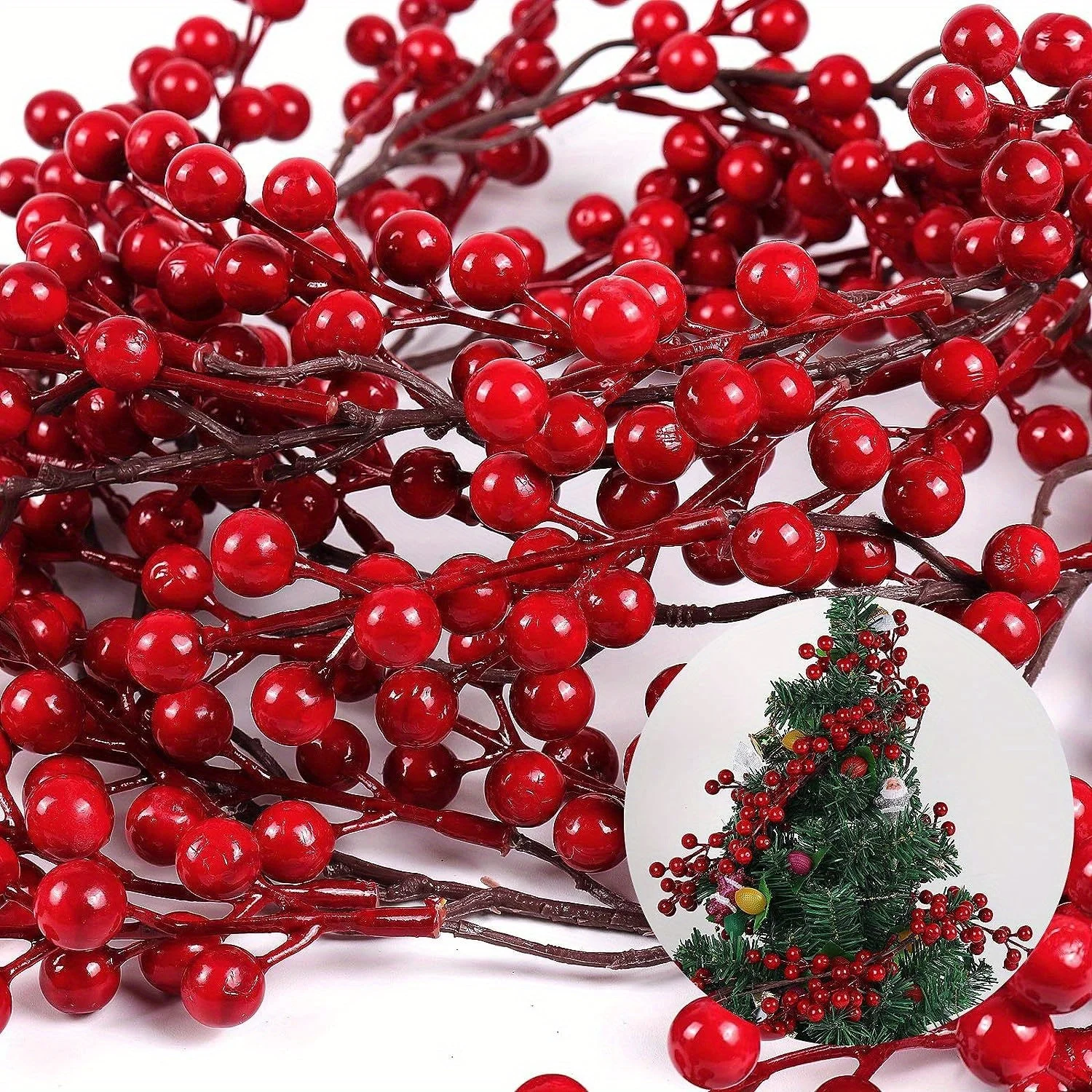 Guirlande Houx Noël en intérieur