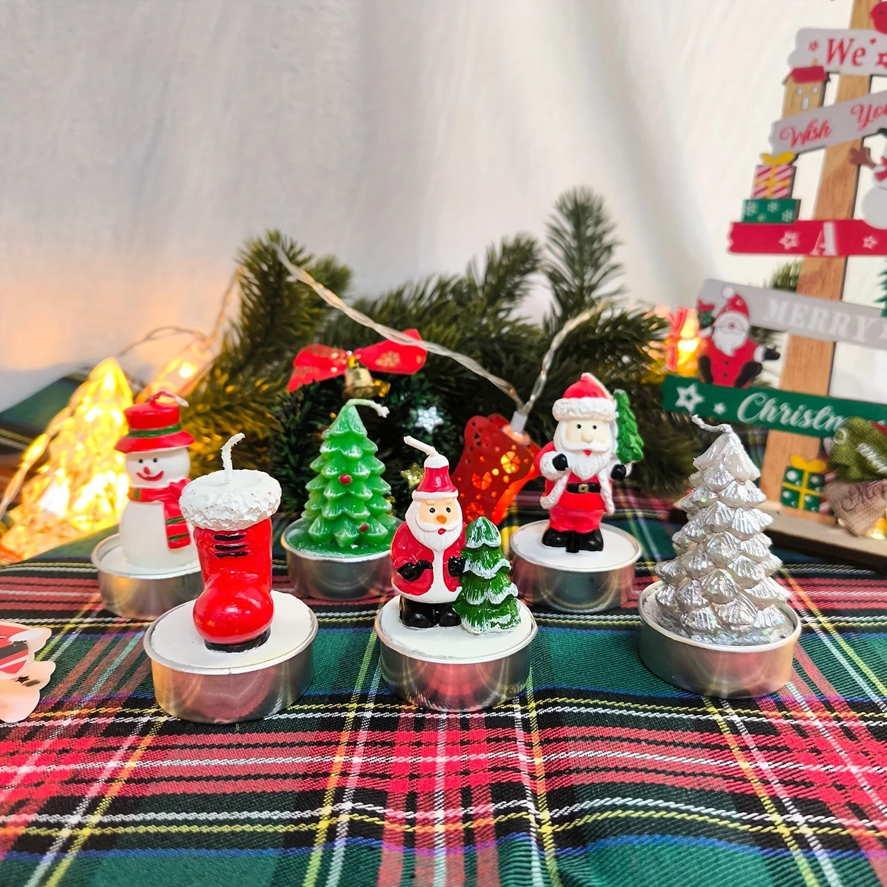 Ambiance de Noël avec Bougies