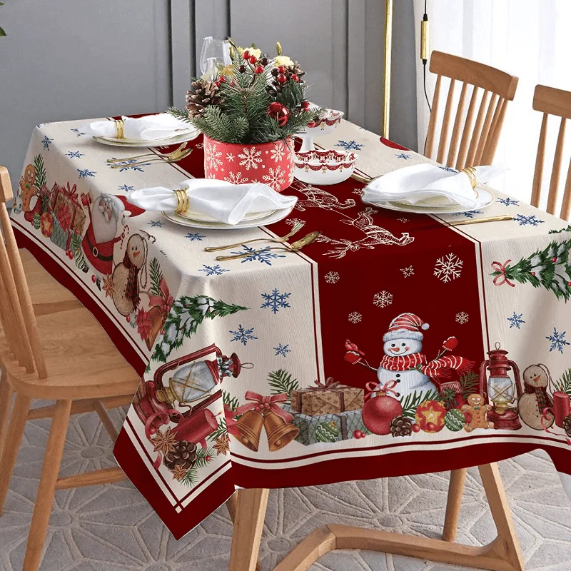 Nappe de Table de Noël Élégante