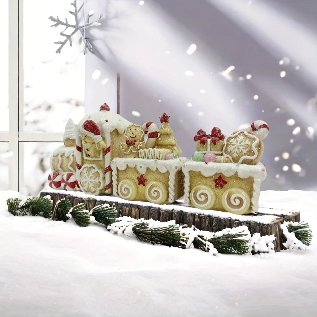 Petit Train de Noël Epurée en Décoration