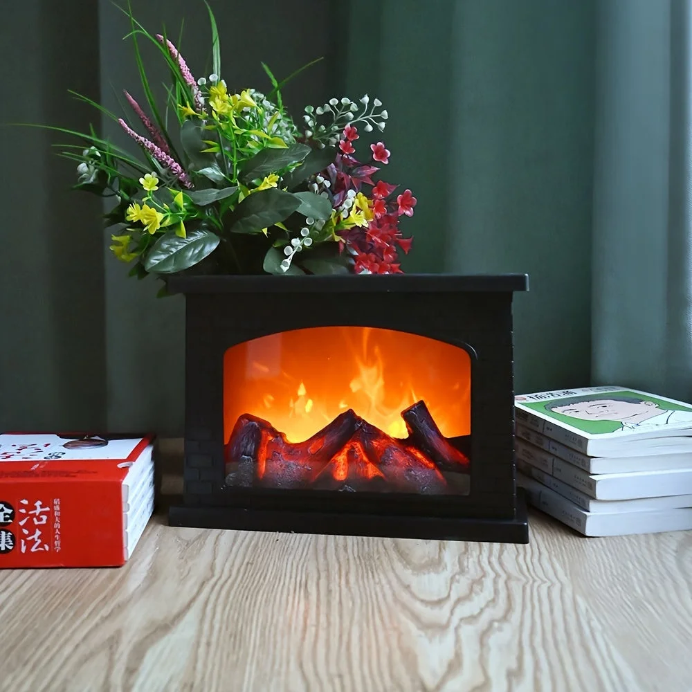 Décoration intérieure de Noël avec Fausse Cheminée