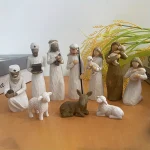 Crèche de Noël Santons en Style Minimaliste