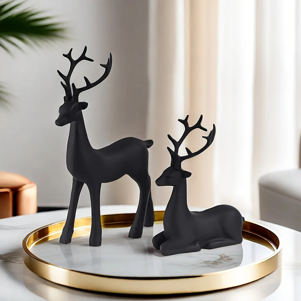 Cerf de Noël Déco dans un cadre festif