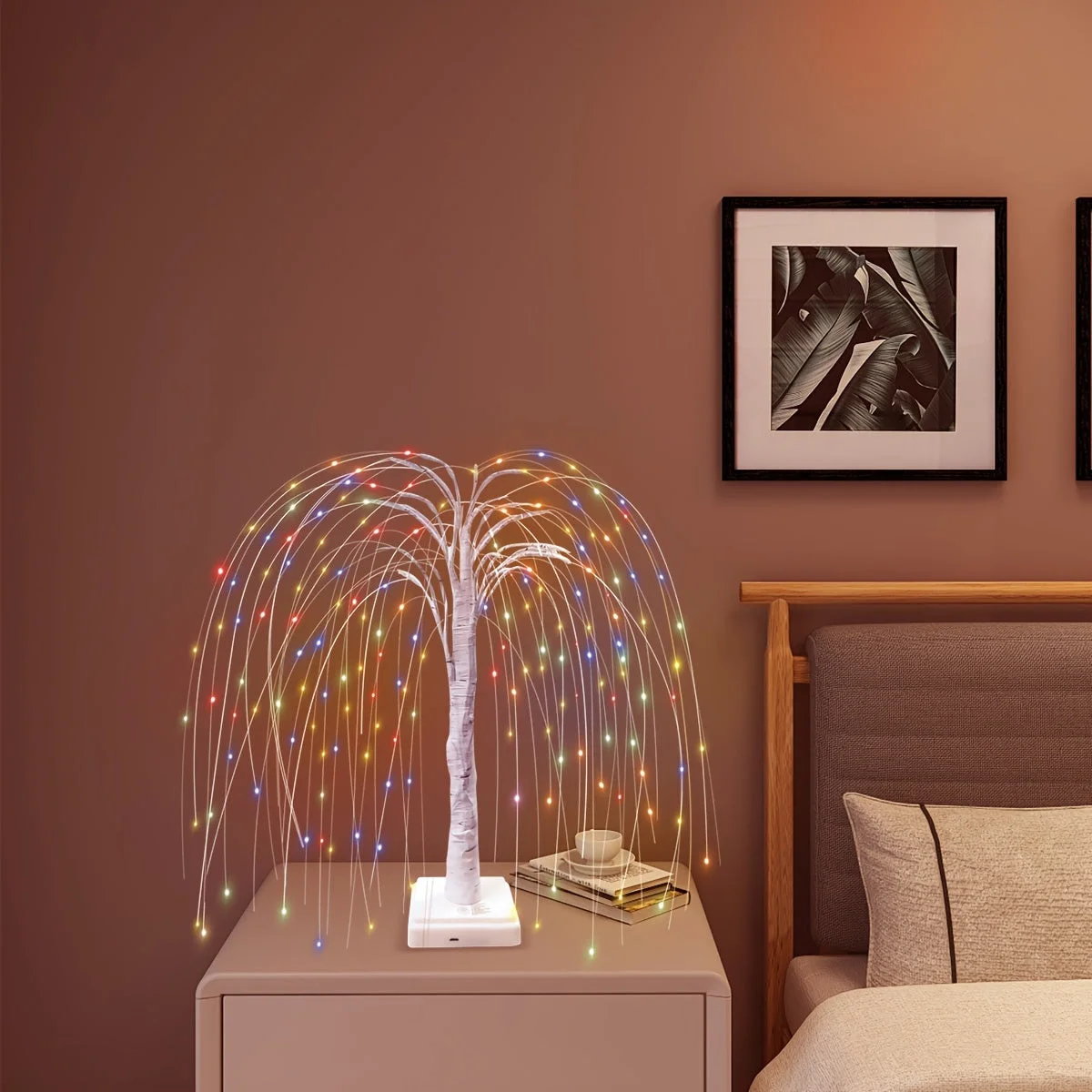 Sapin Lumineux Arc-en-Ciel décoré