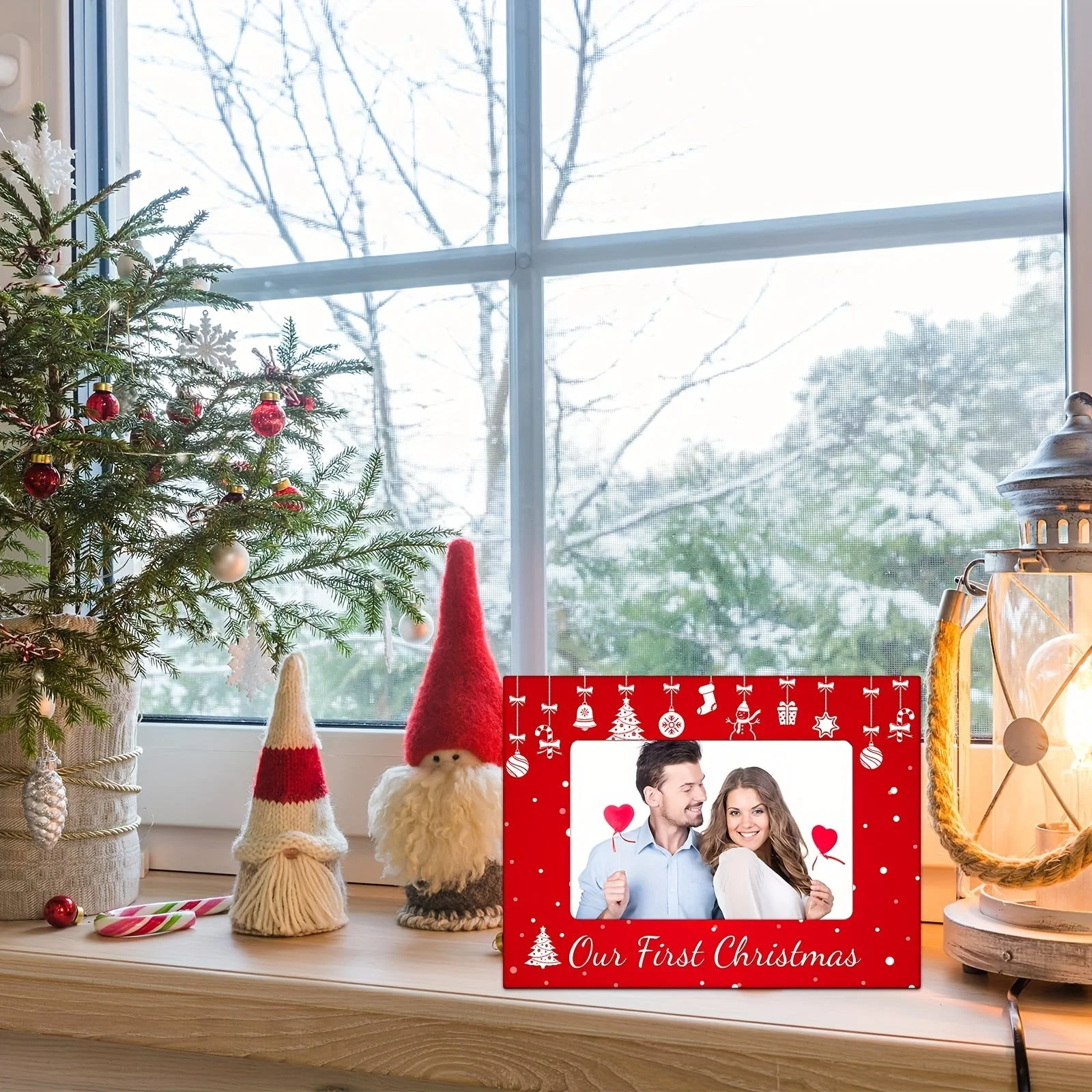 Cadre de Noël en bois