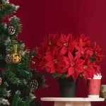 Plante de Noël Bouquet de Fleurs Rouges