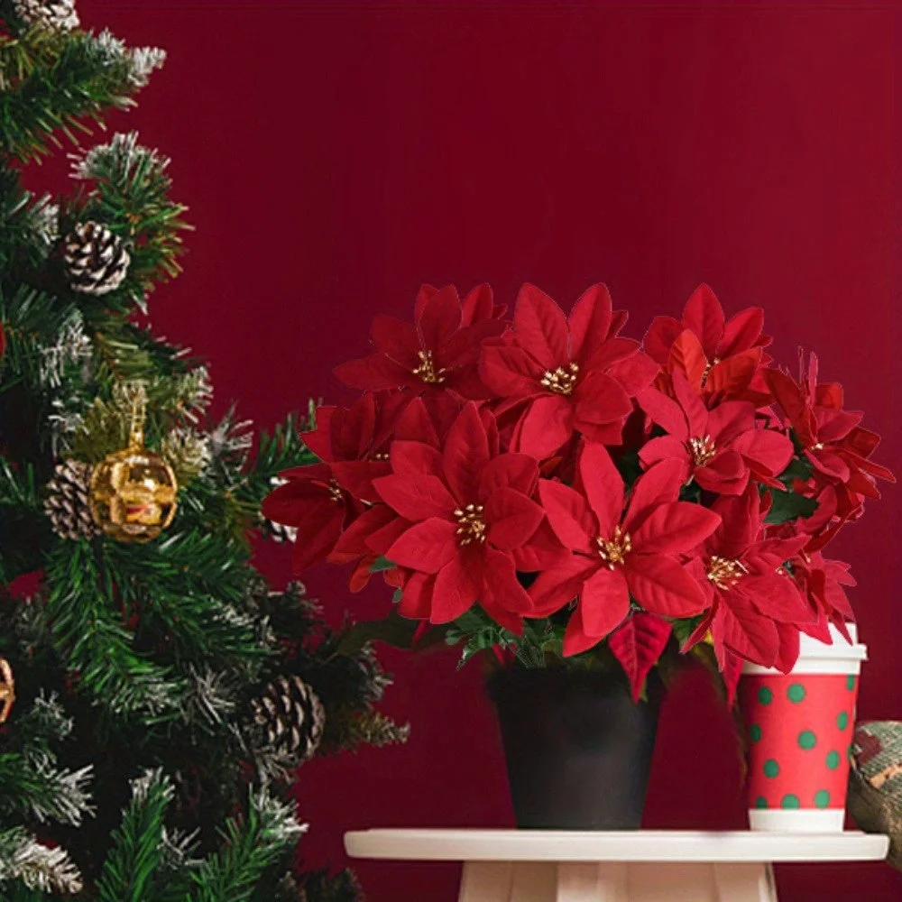 Bouquet de Fleurs Rouges pour Noël