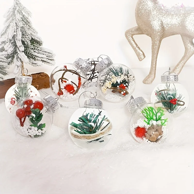 Boules Transparentes pour Sapin de Noël