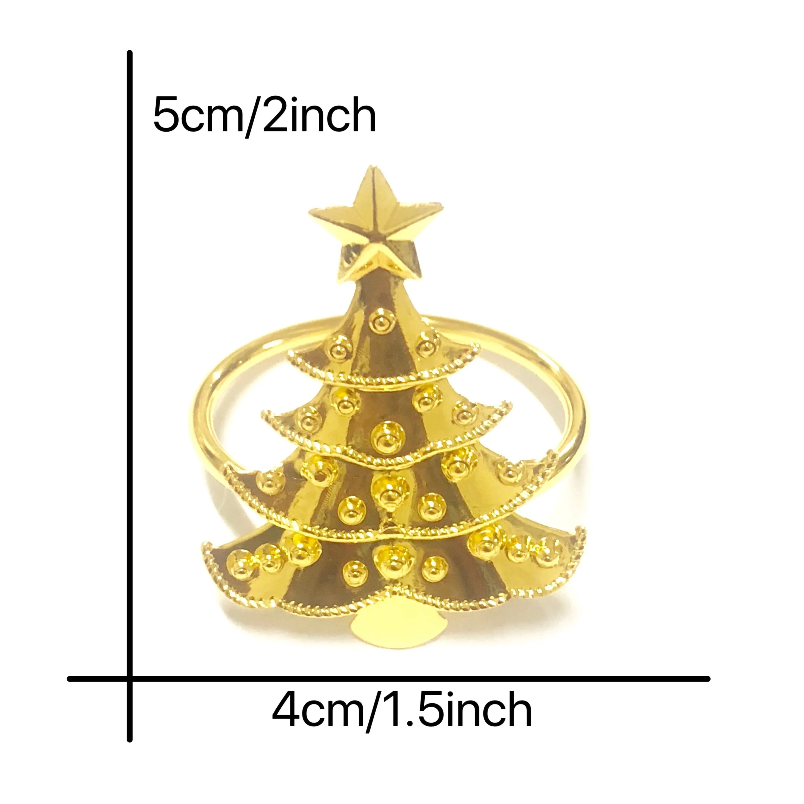 Rond de serviette avec motif sapin