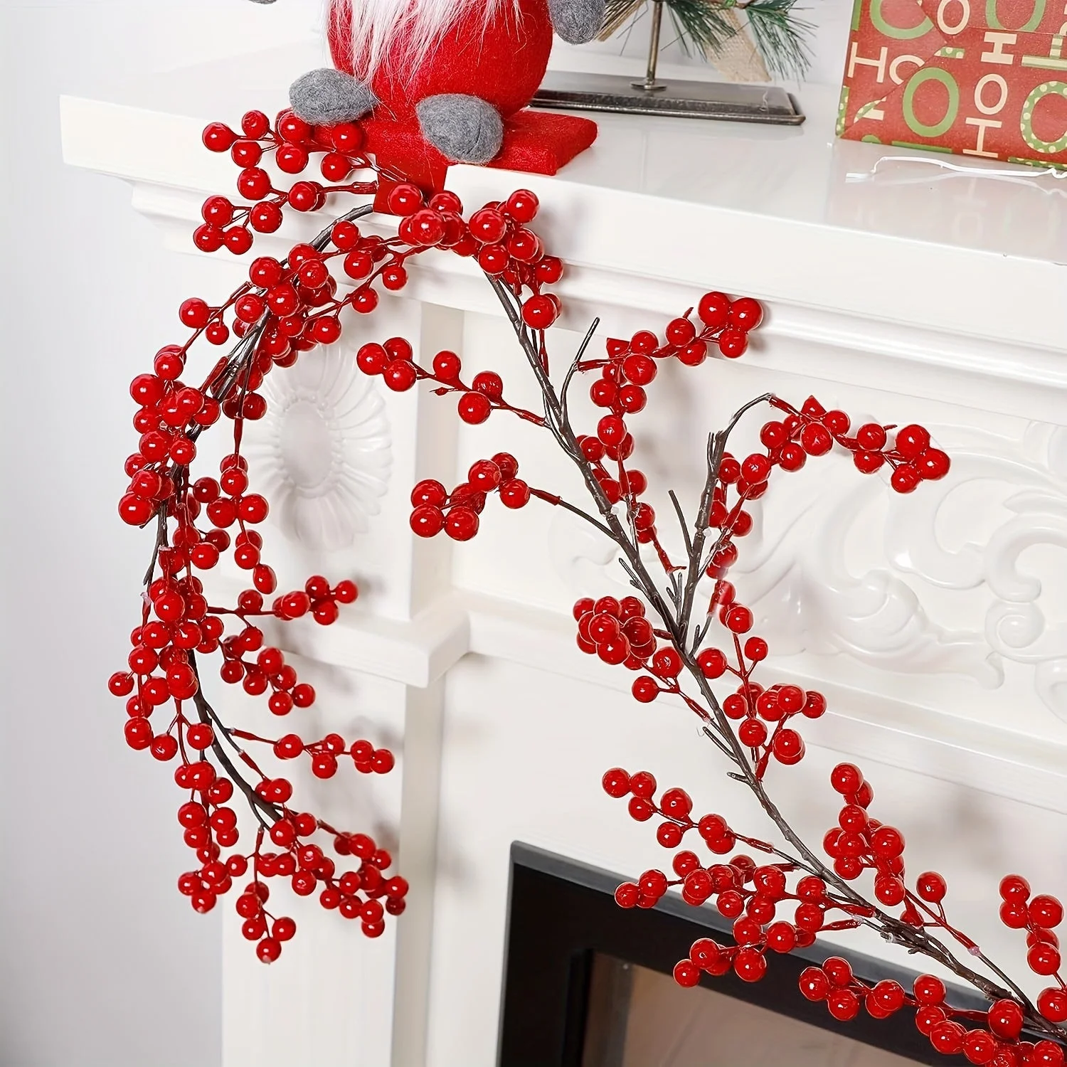 Guirlande Houx Noël décorative