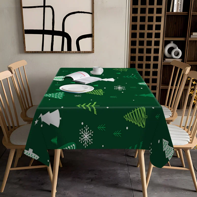 Ambiance de Noël avec la Table de Noel Nappe Verte
