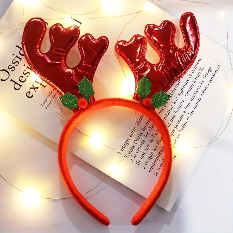 Serre Tête Noël Lumineux Joyeux en Action