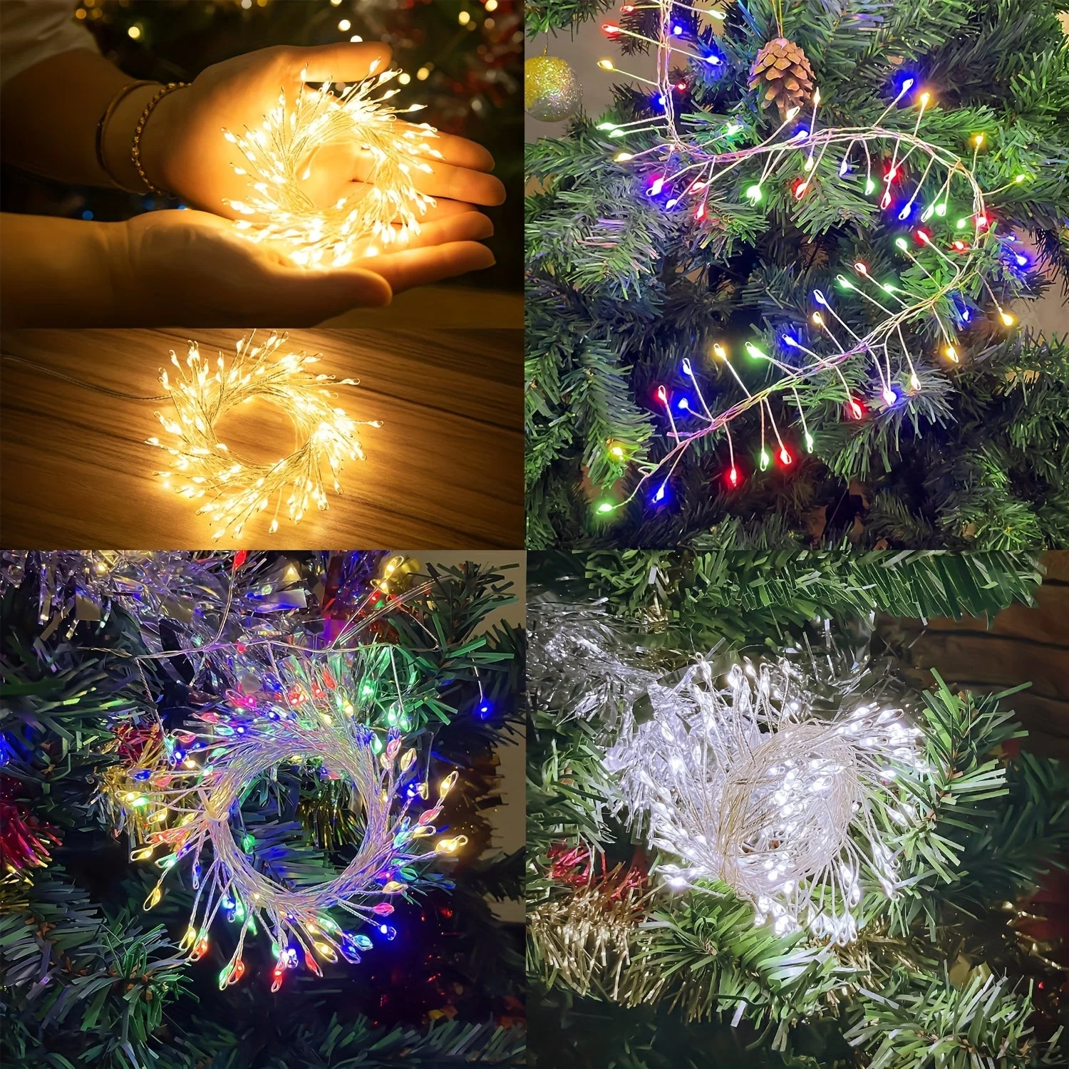 Guirlande LED Gouttes sur sapin