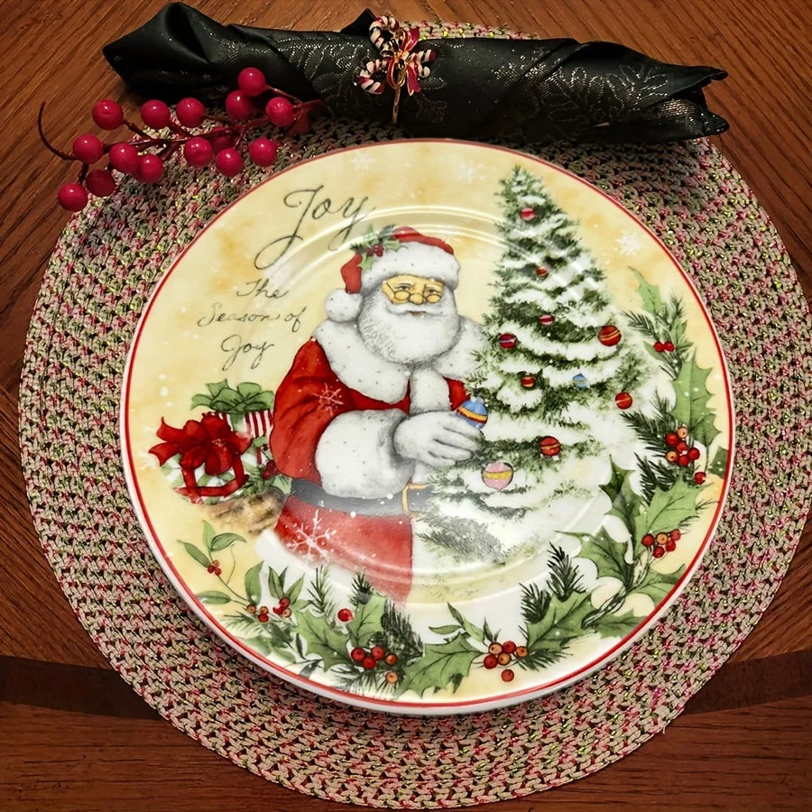 Assiette décorative en porcelaine