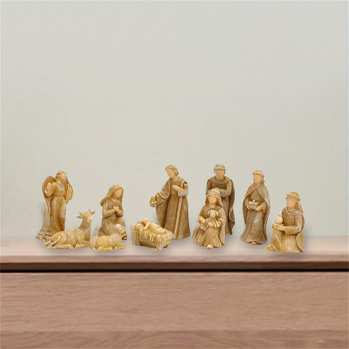 Santons de Noël en résine