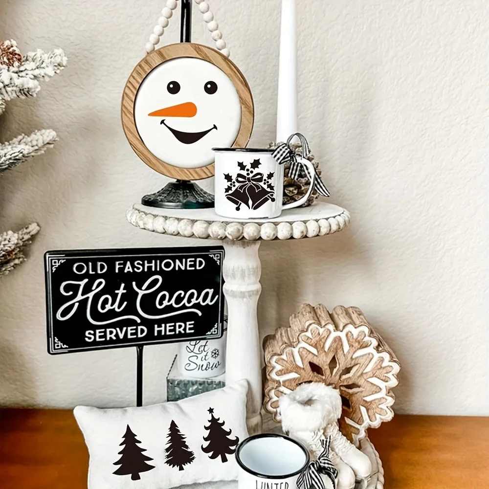 Pochoir Noël avec différents motifs