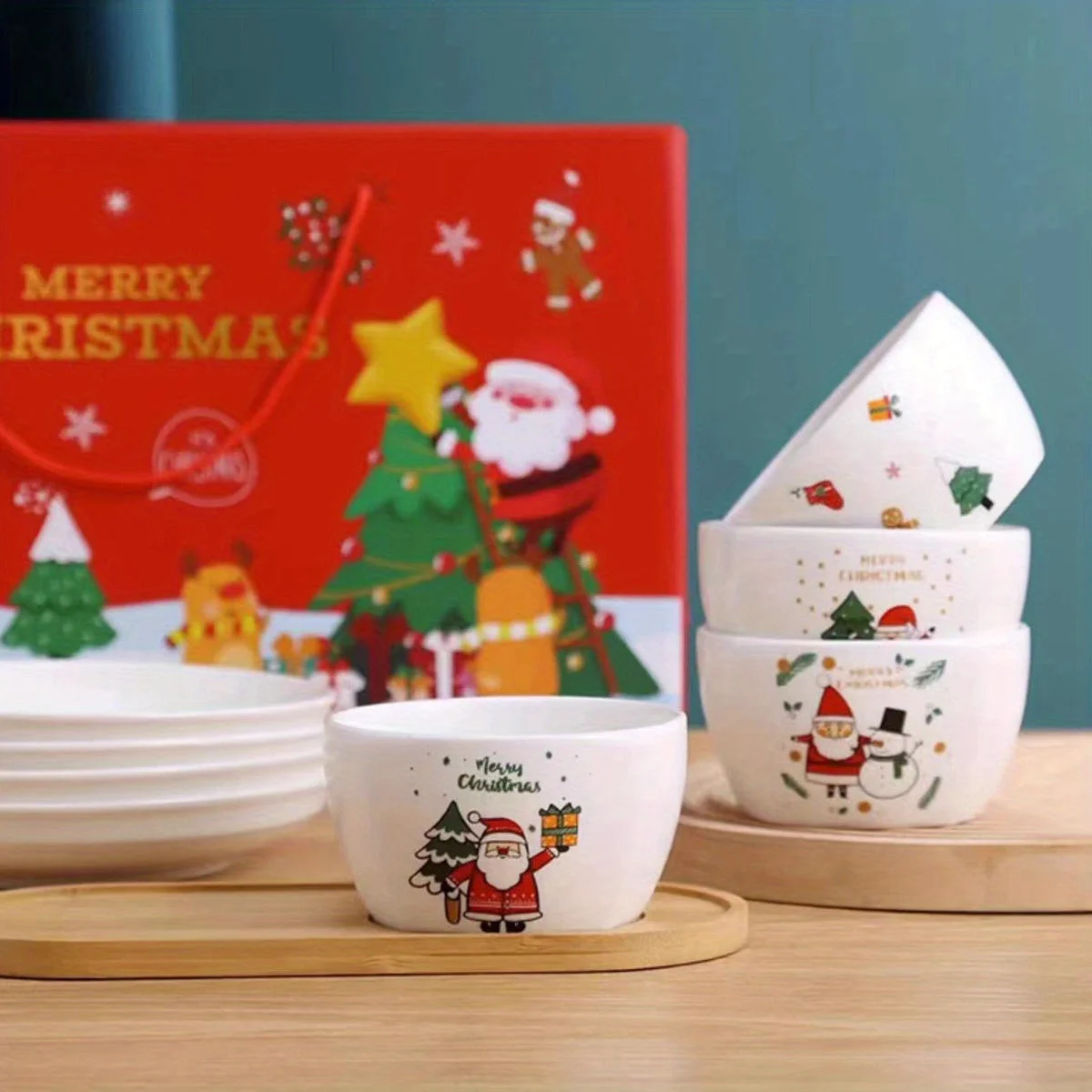 Détails de la Vaisselle de Noël