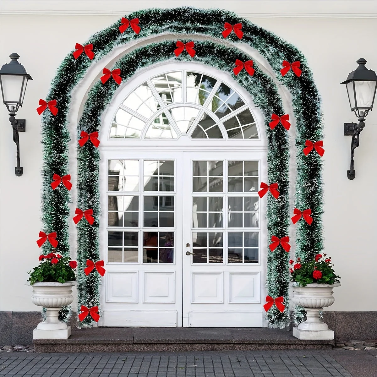 Guirlande de Noël Festive en détail