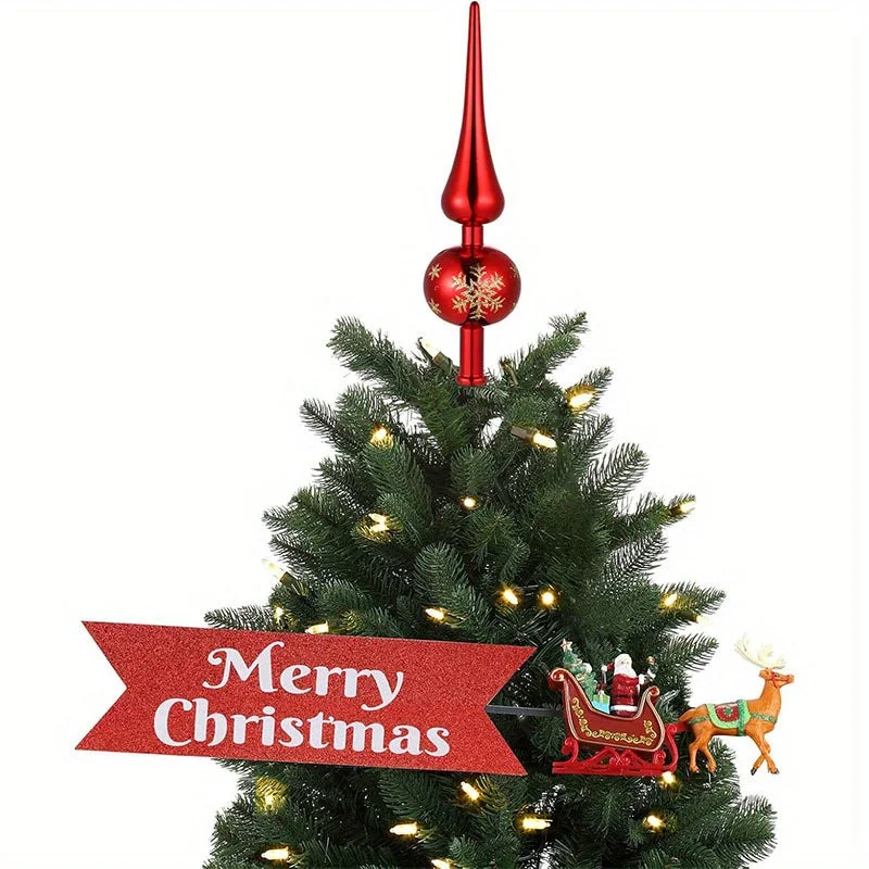 Étoile pour Sapin Noël argentée