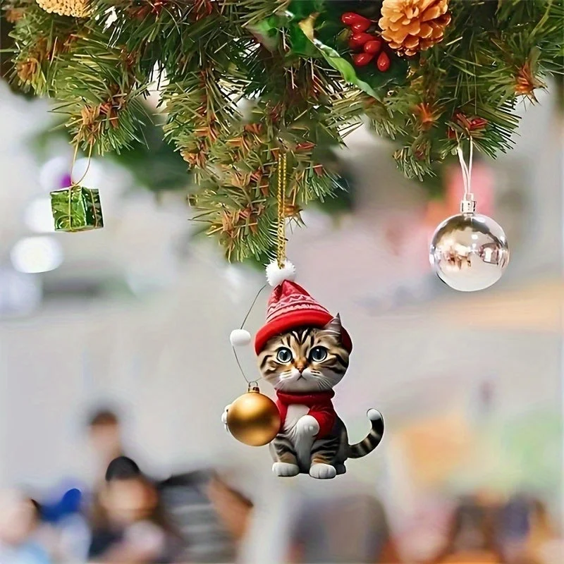 Ornement Boule de Noël Chaton