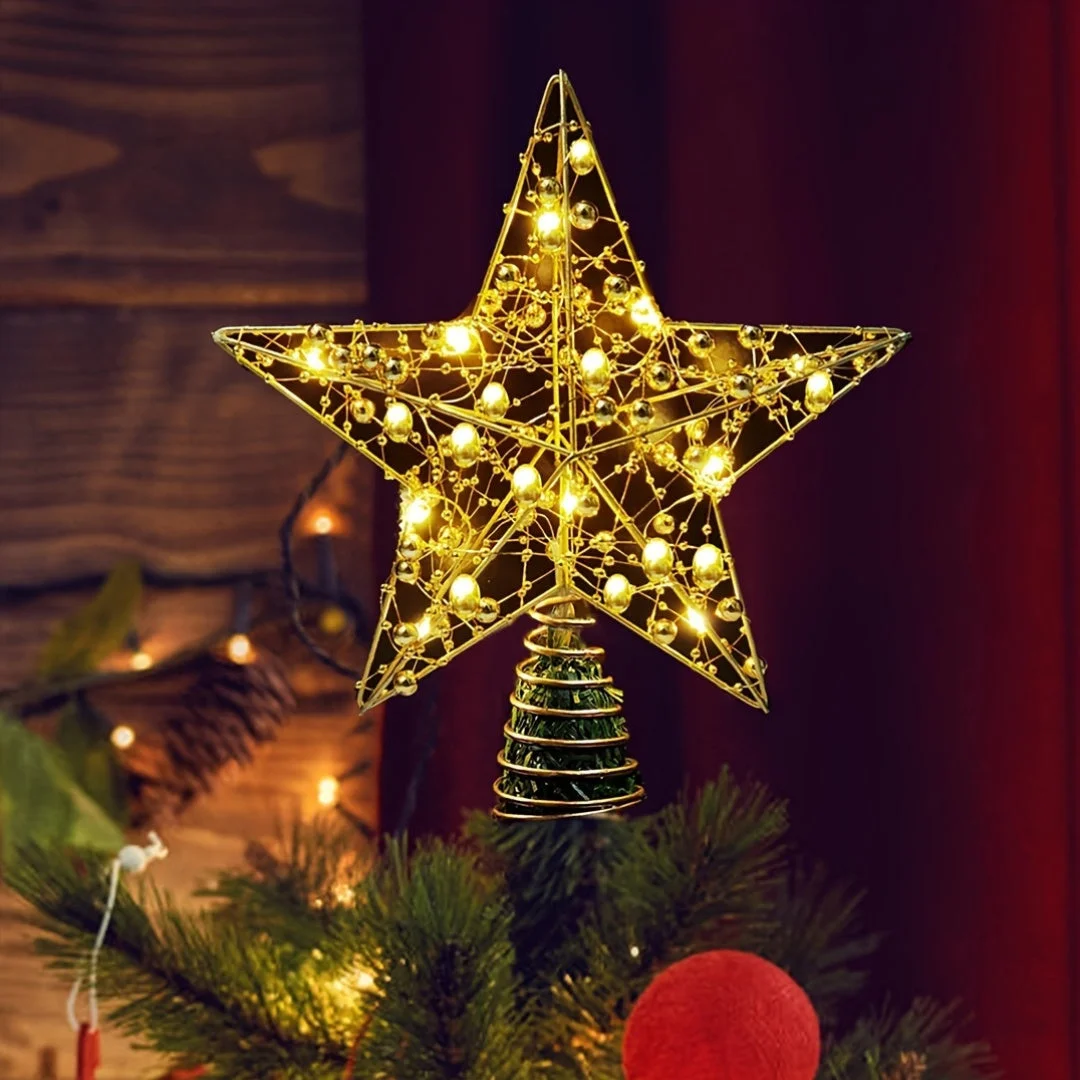 Étoile lumineuse pour sapin