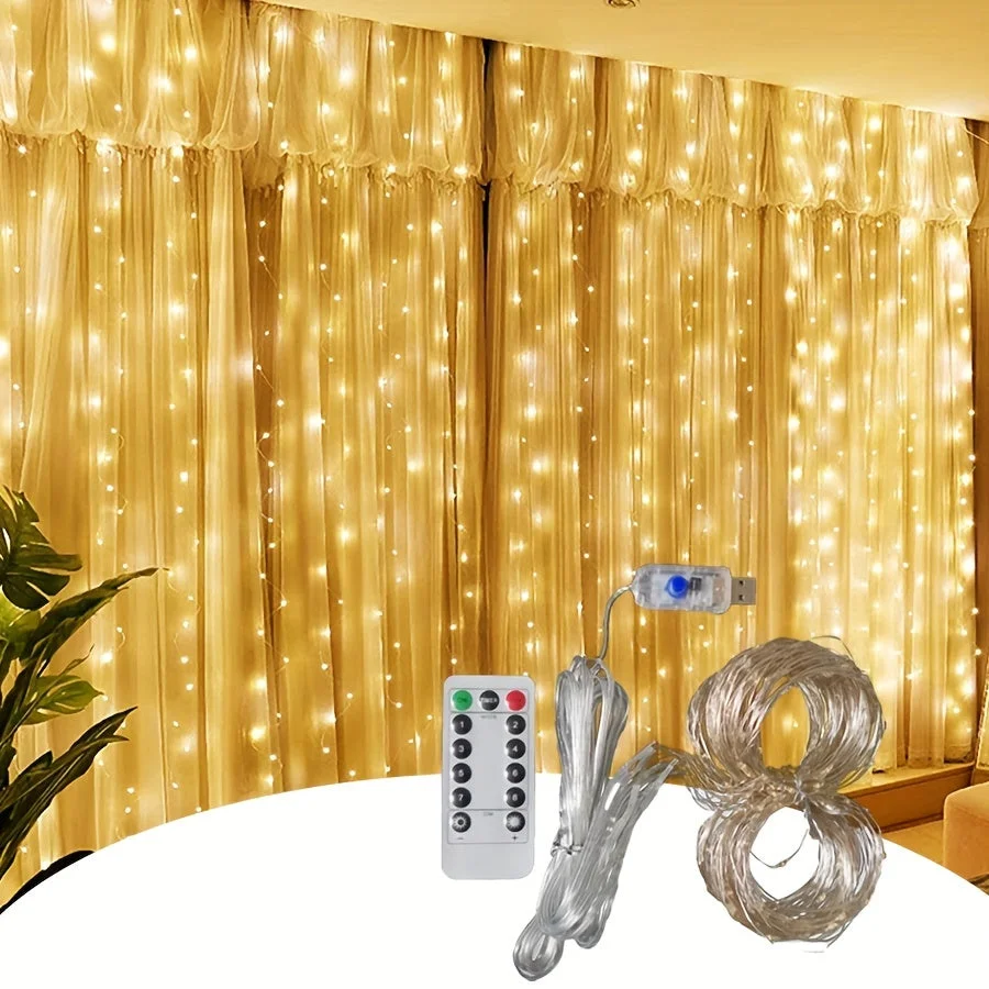 Rideau lumineux pour une décoration de Noël