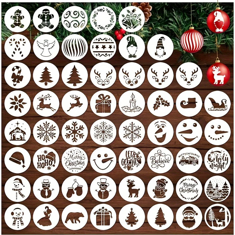 Pochoir Noël - Modèle de décoration