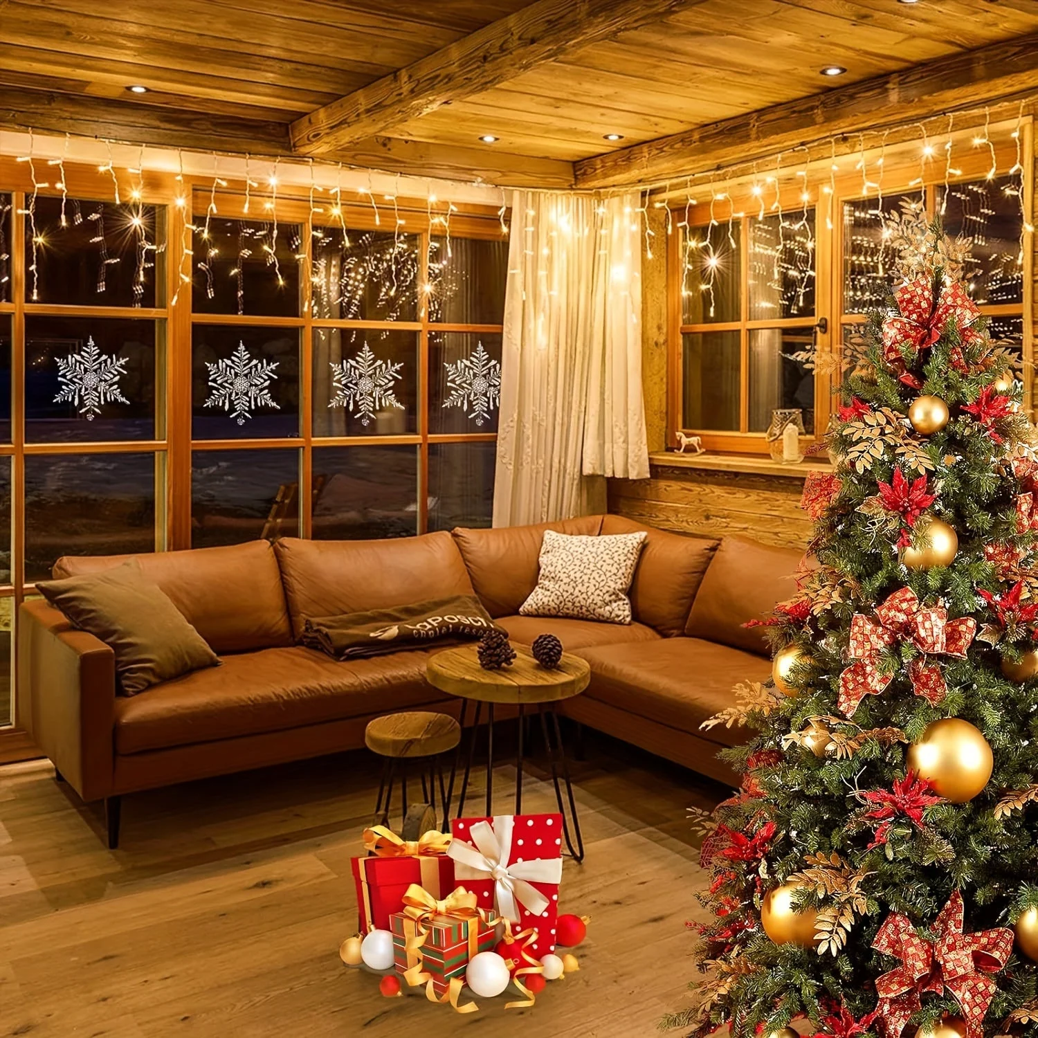 Rideau lumineux Noël décoratif