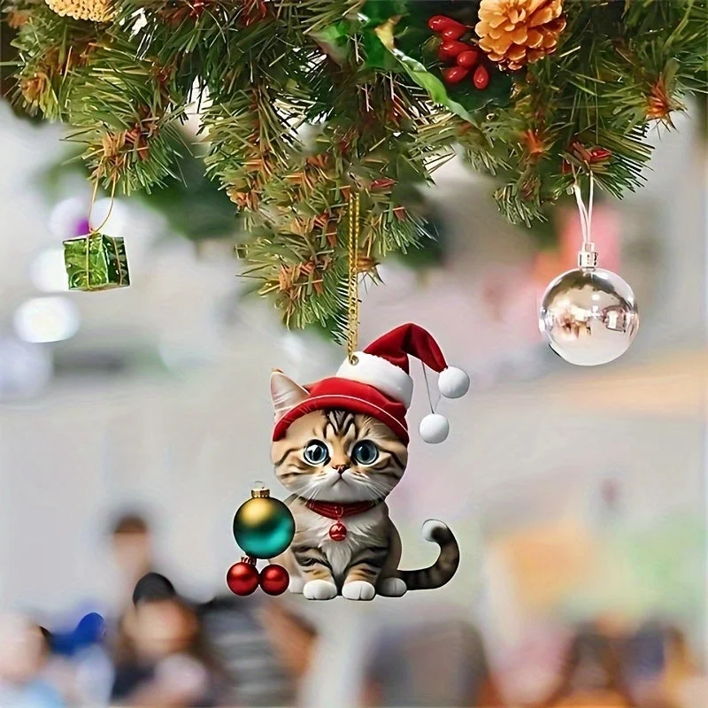 Ornement Boule de Noël Chaton
